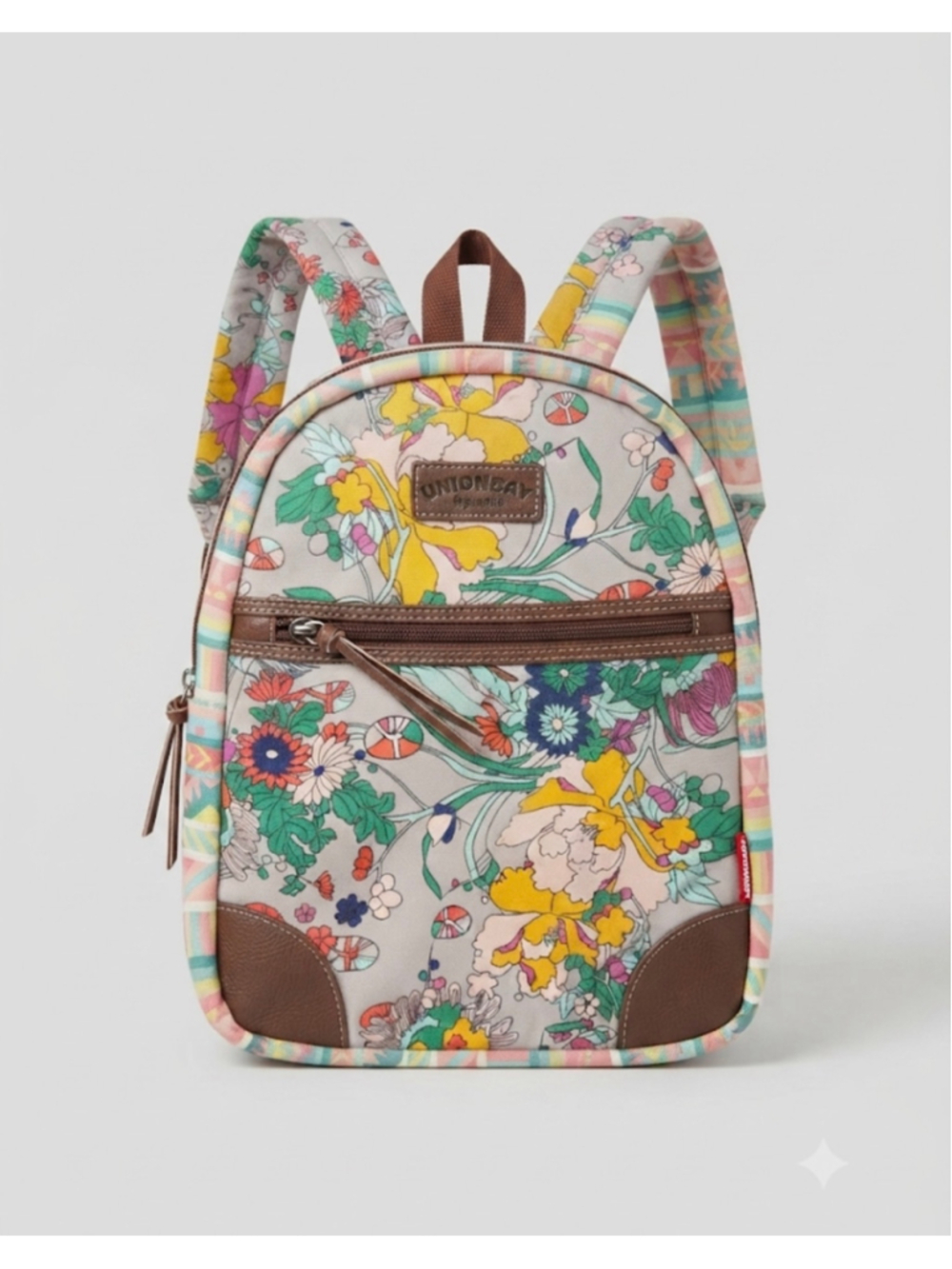 Unionbay Floral Backpack One Size Beige Multi-color